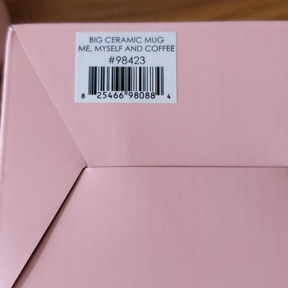 Big Ceramic Mug "ME, MYSELF AND COFFEE" 13oz Box - Picture 7 of 9